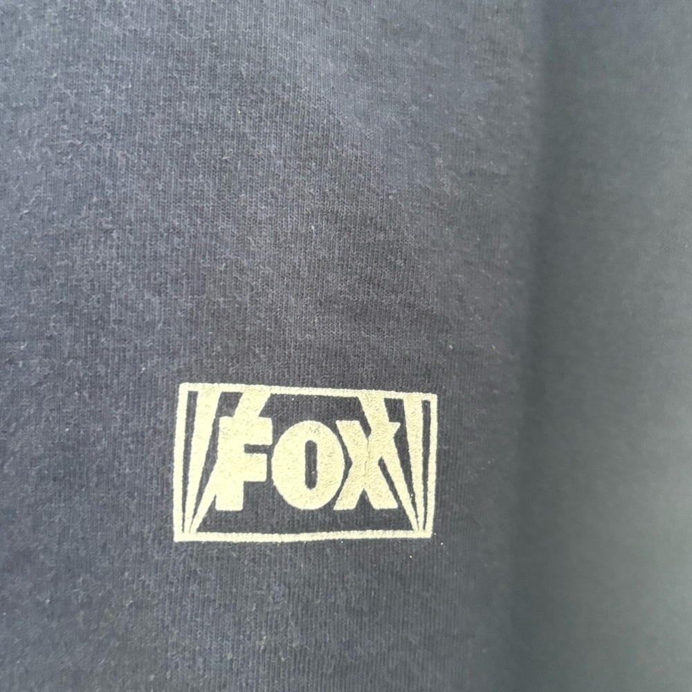 Vintage YMLA California Gym Gear Fox Graphic Navy Blue T-Shirt Size XL - Picture 3 of 6